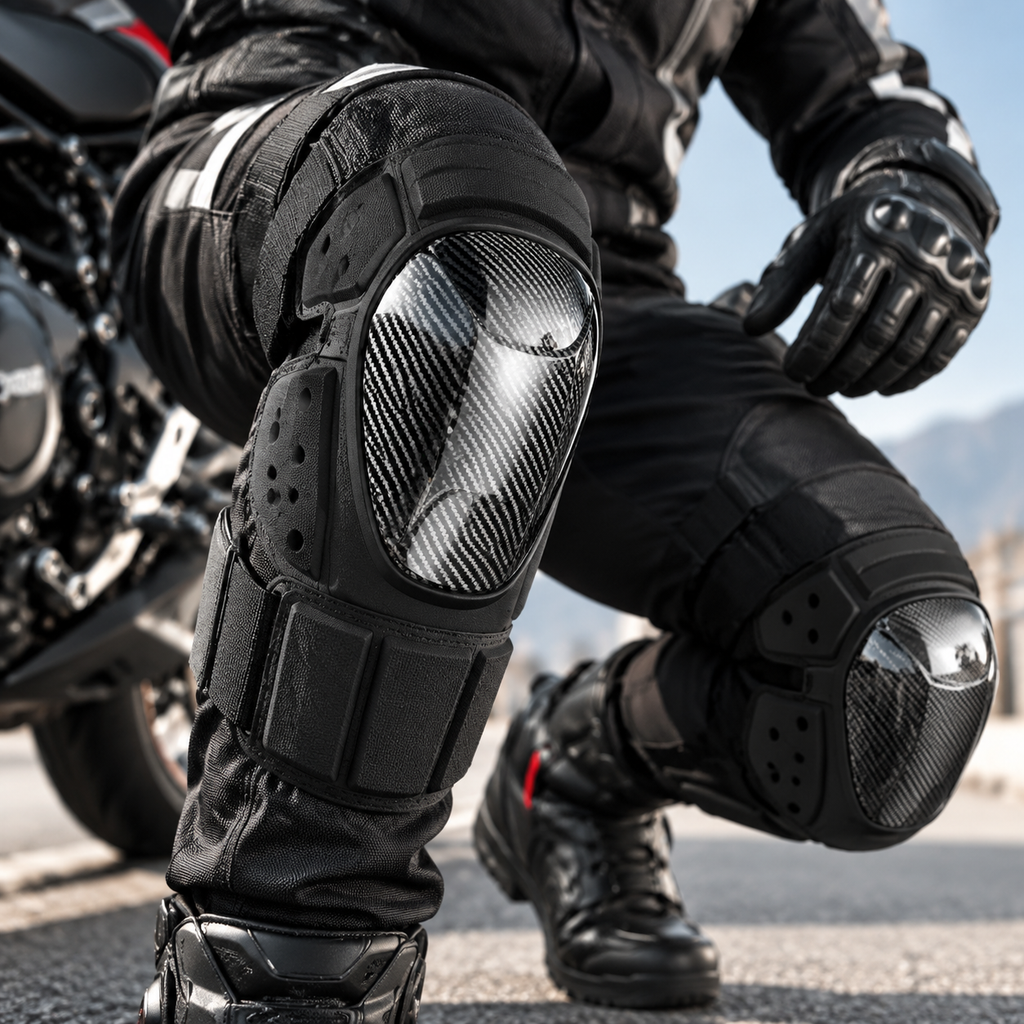 Motorcycle Knee and Elbow Pads Breathable Design